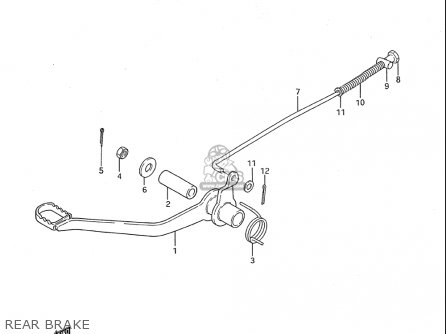 REAR BRAKE - JR50 85 86 87 88 89 90 91 (F) (G) (H) (J) (K) (L) (M) USA (E03)