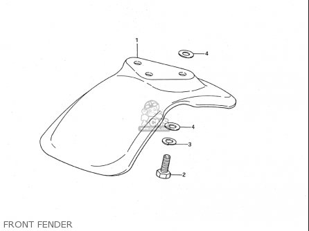 FRONT FENDER - JR50 85 86 87 88 89 90 91 (F) (G) (H) (J) (K) (L) (M) USA (E03)