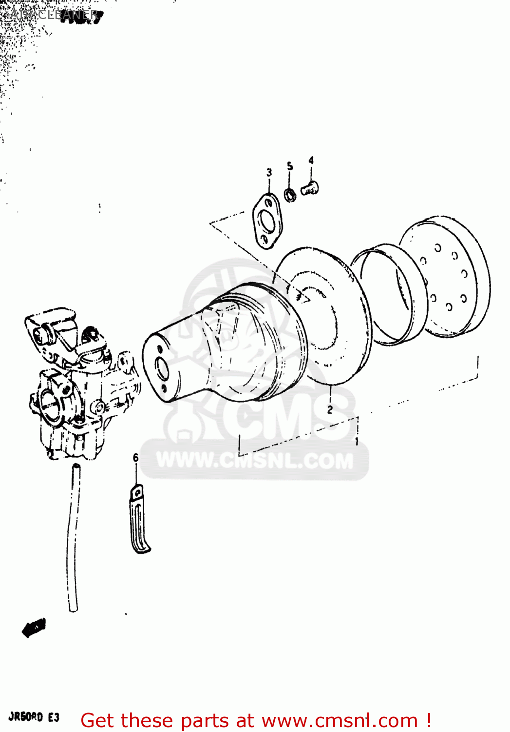 AIR CLEANER JR50R 1983 (D) USA (E03)
