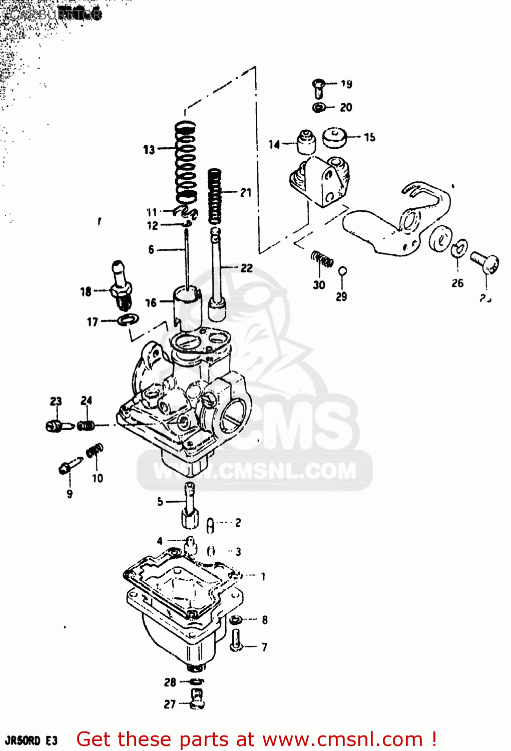 CARBURETOR JR50R 1983 (D) USA (E03)