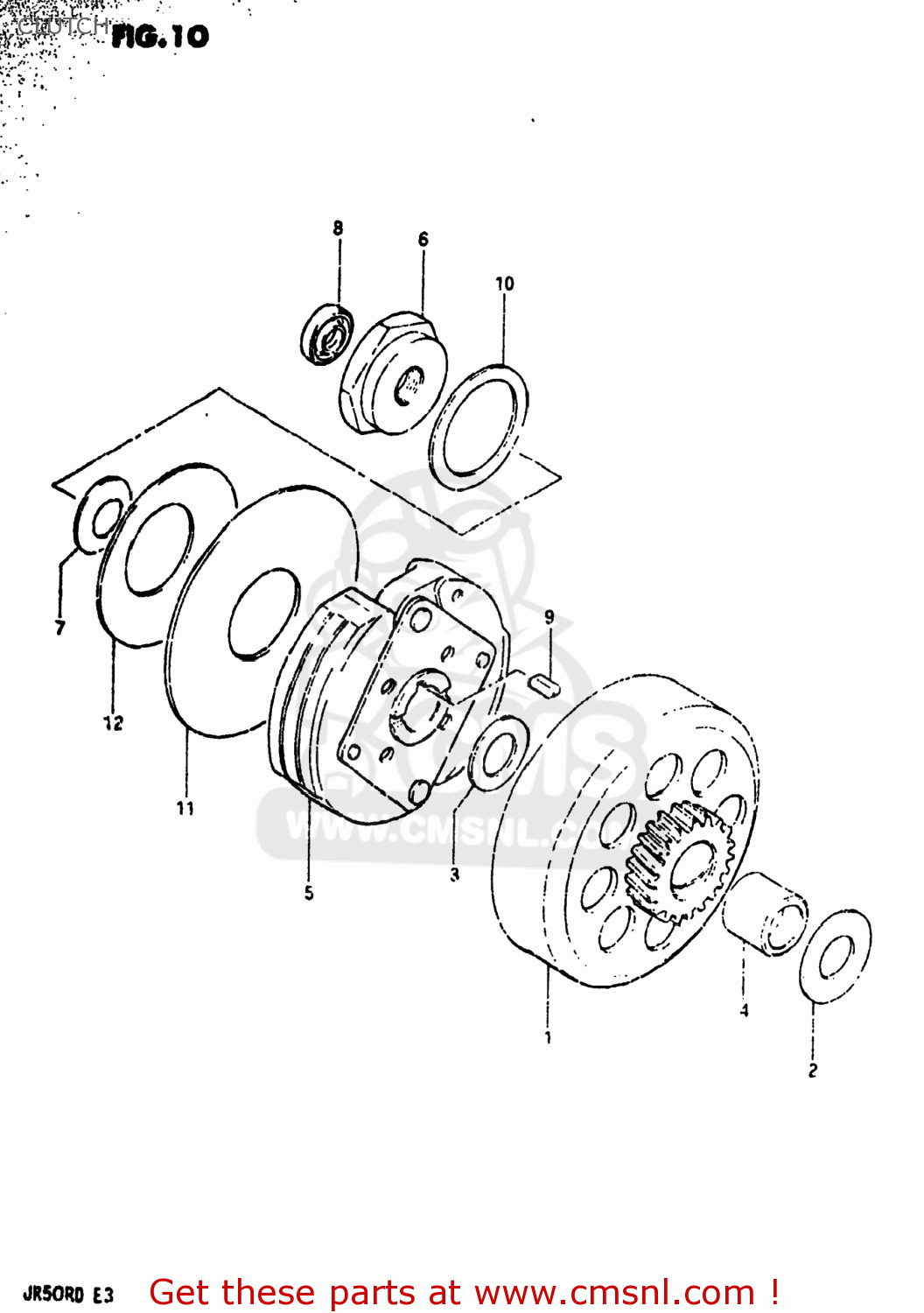 CLUTCH JR50R 1983 (D) USA (E03)