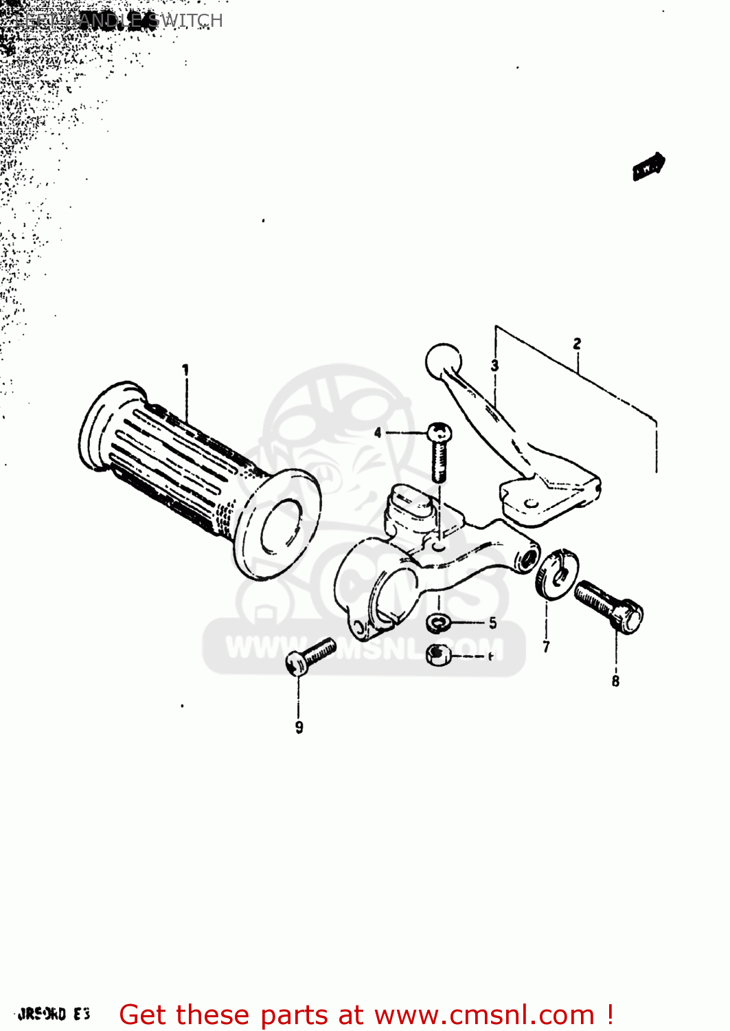LEFT HANDLE SWITCH JR50R 1983 (D) USA (E03)