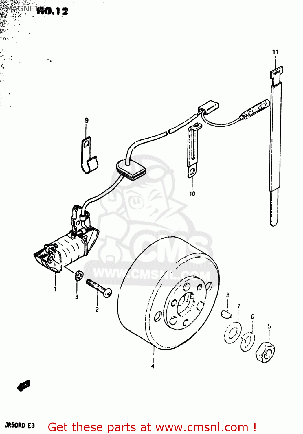 MAGNETO JR50R 1983 (D) USA (E03)