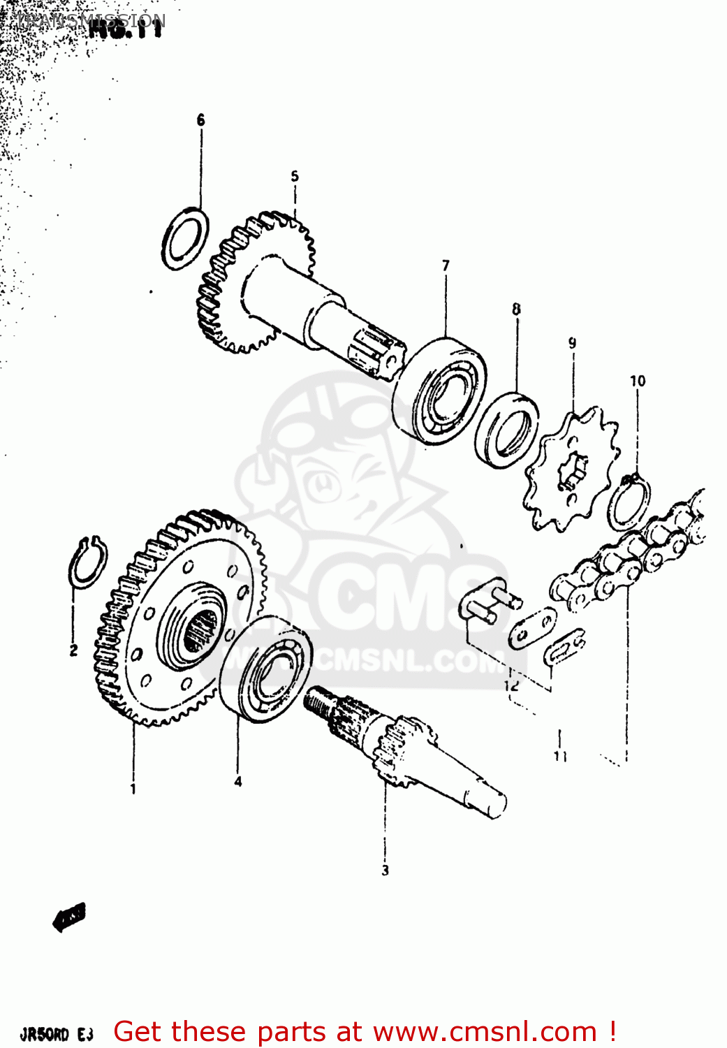 TRANSMISSION JR50R 1983 (D) USA (E03)
