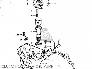 CLUTCH COVER - OIL PUMP - JR50R 1983 (D) USA (E03)