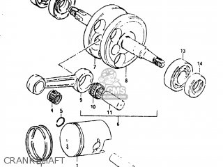 CRANKSHAFT - JR50R 1983 (D) USA (E03)
