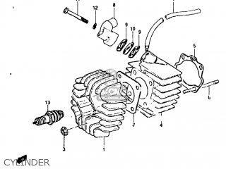 CYLINDER - JR50R 1983 (D) USA (E03)