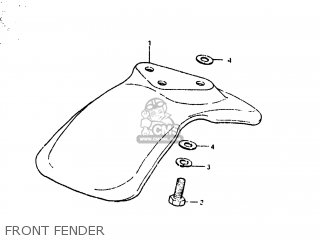 FRONT FENDER - JR50R 1983 (D) USA (E03)