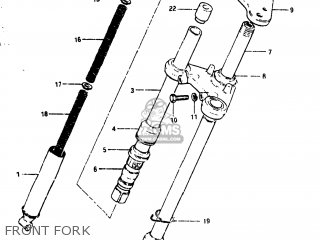 FRONT FORK - JR50R 1983 (D) USA (E03)