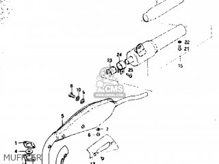 MUFFLER - JR50R 1983 (D) USA (E03)
