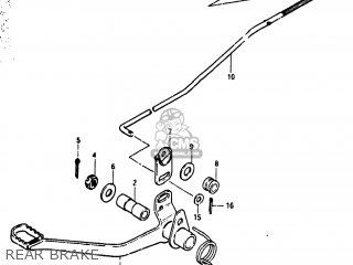 REAR BRAKE - JR50R 1983 (D) USA (E03)