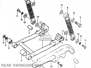 REAR SWINGING ARM - JR50R 1983 (D) USA (E03)
