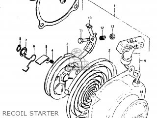RECOIL STARTER - JR50R 1983 (D) USA (E03)