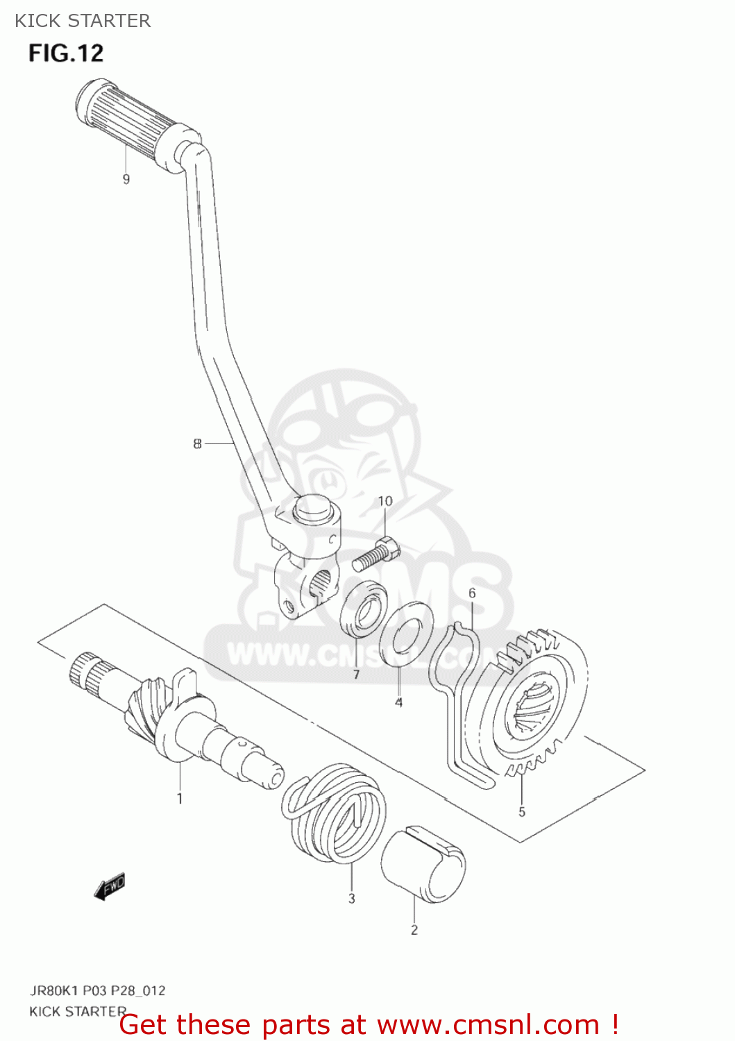 KICK STARTER JR80 2001 (K1) USA (E03)