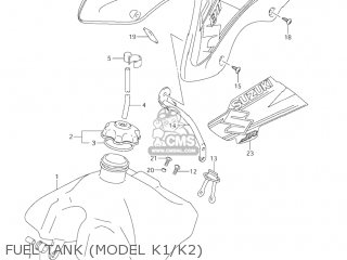 FUEL TANK (MODEL K1/K2) - JR80 2002 (K2) USA (E03)