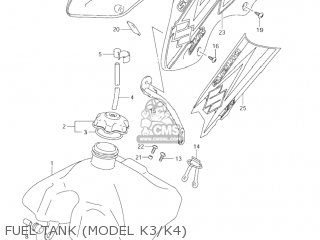 FUEL TANK (MODEL K3/K4) - JR80 2002 (K2) USA (E03)