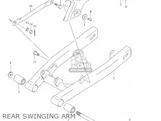 REAR SWINGING ARM - JR80 2002 (K2) USA (E03)