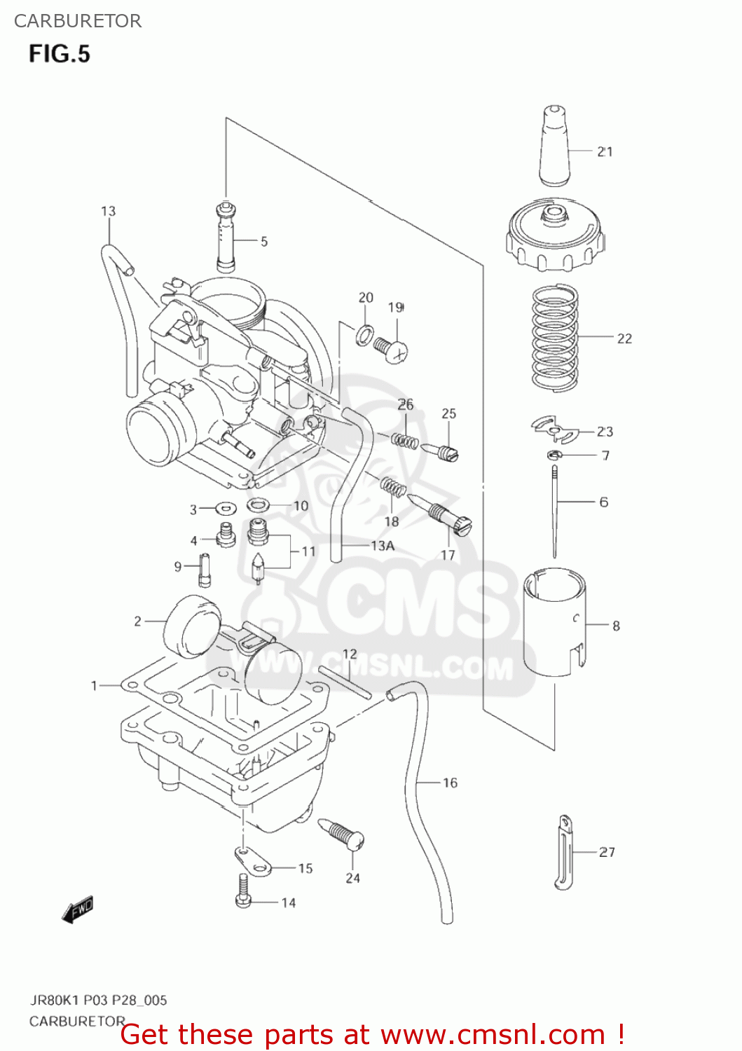 CARBURETOR JR80 2003 (K3) USA (E03)