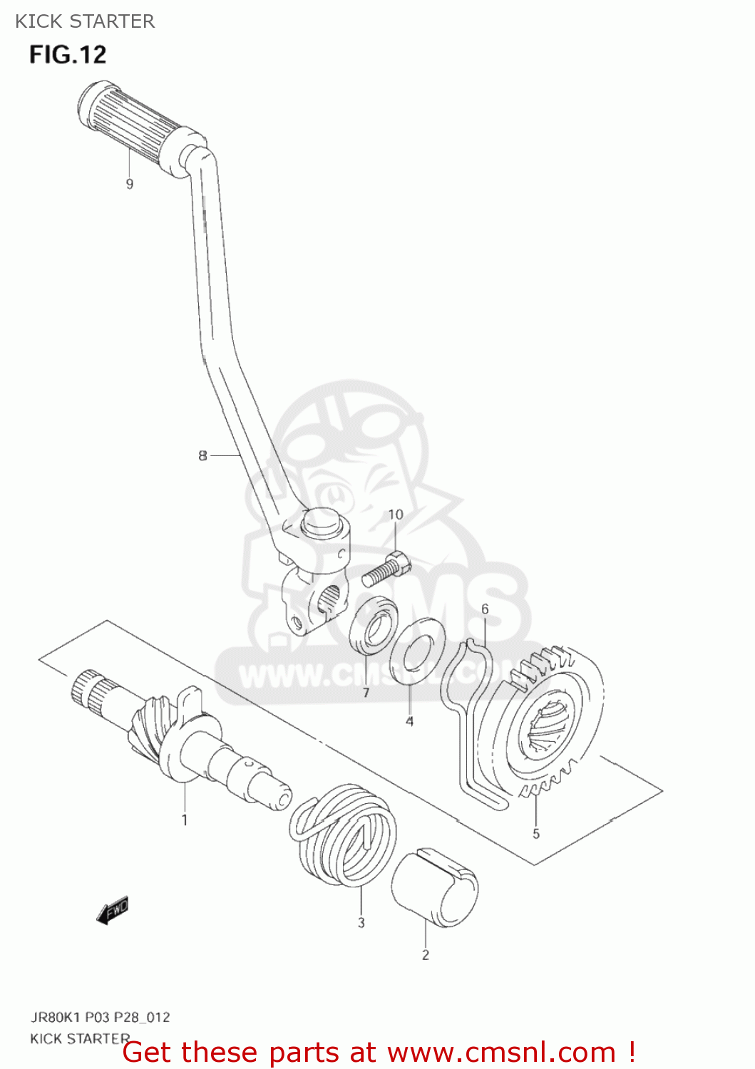 KICK STARTER JR80 2003 (K3) USA (E03)