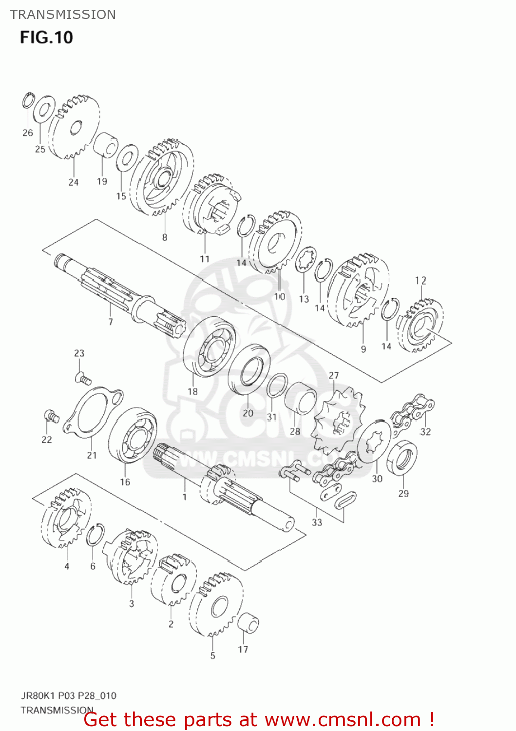 TRANSMISSION JR80 2003 (K3) USA (E03)