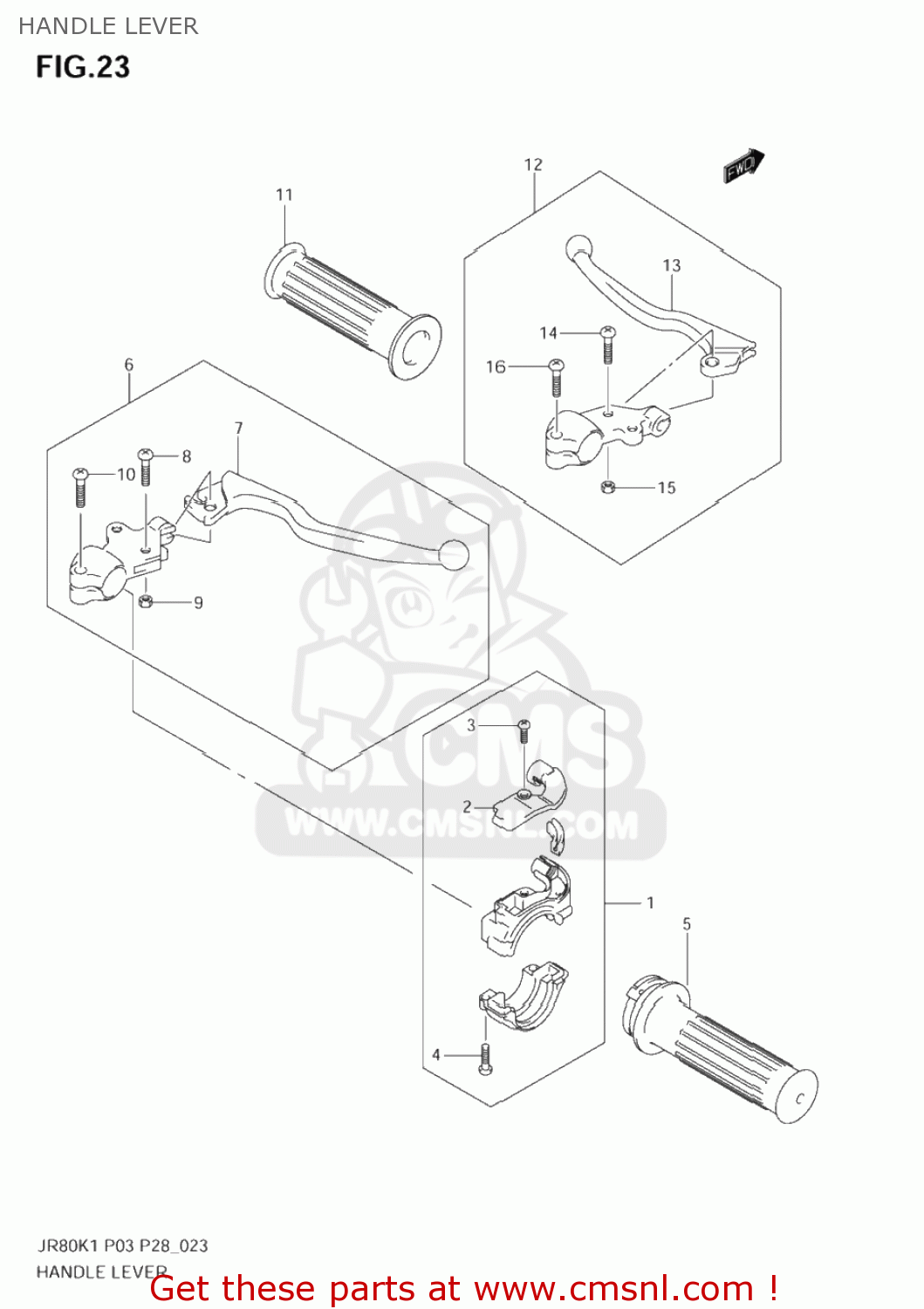 HANDLE LEVER JR80 2004 (K4) USA (E03)