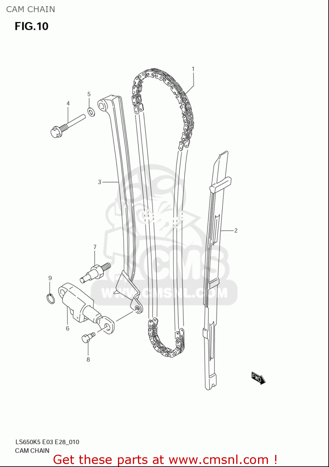 CAM CHAIN LS650 2005 (K5) USA (E03)