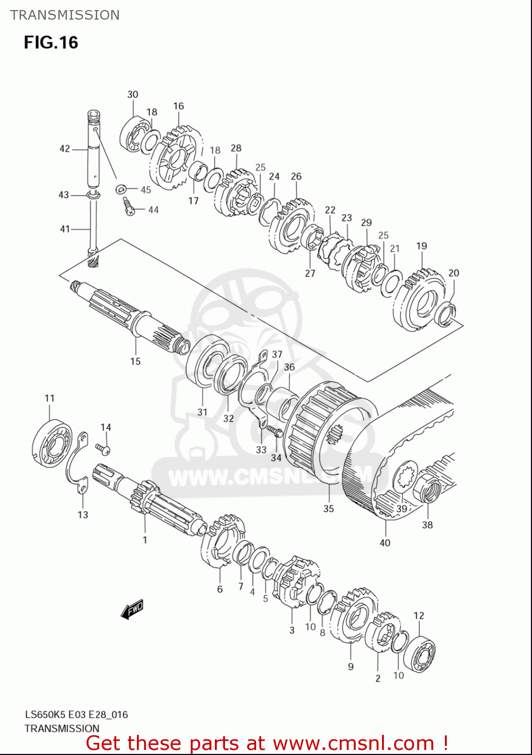 TRANSMISSION LS650 2005 (K5) USA (E03)
