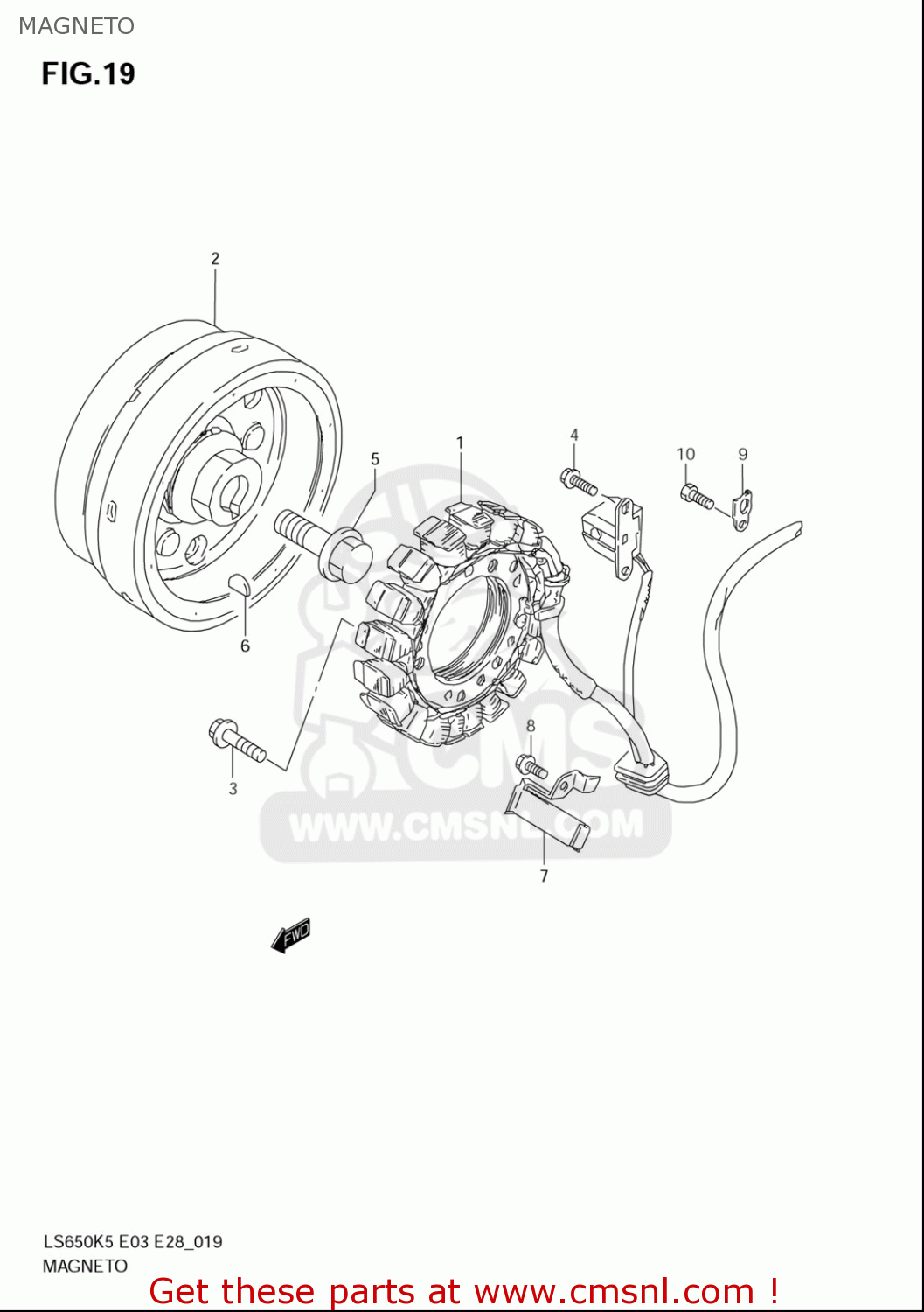 MAGNETO LS650 2005 (K5) USA (E03)