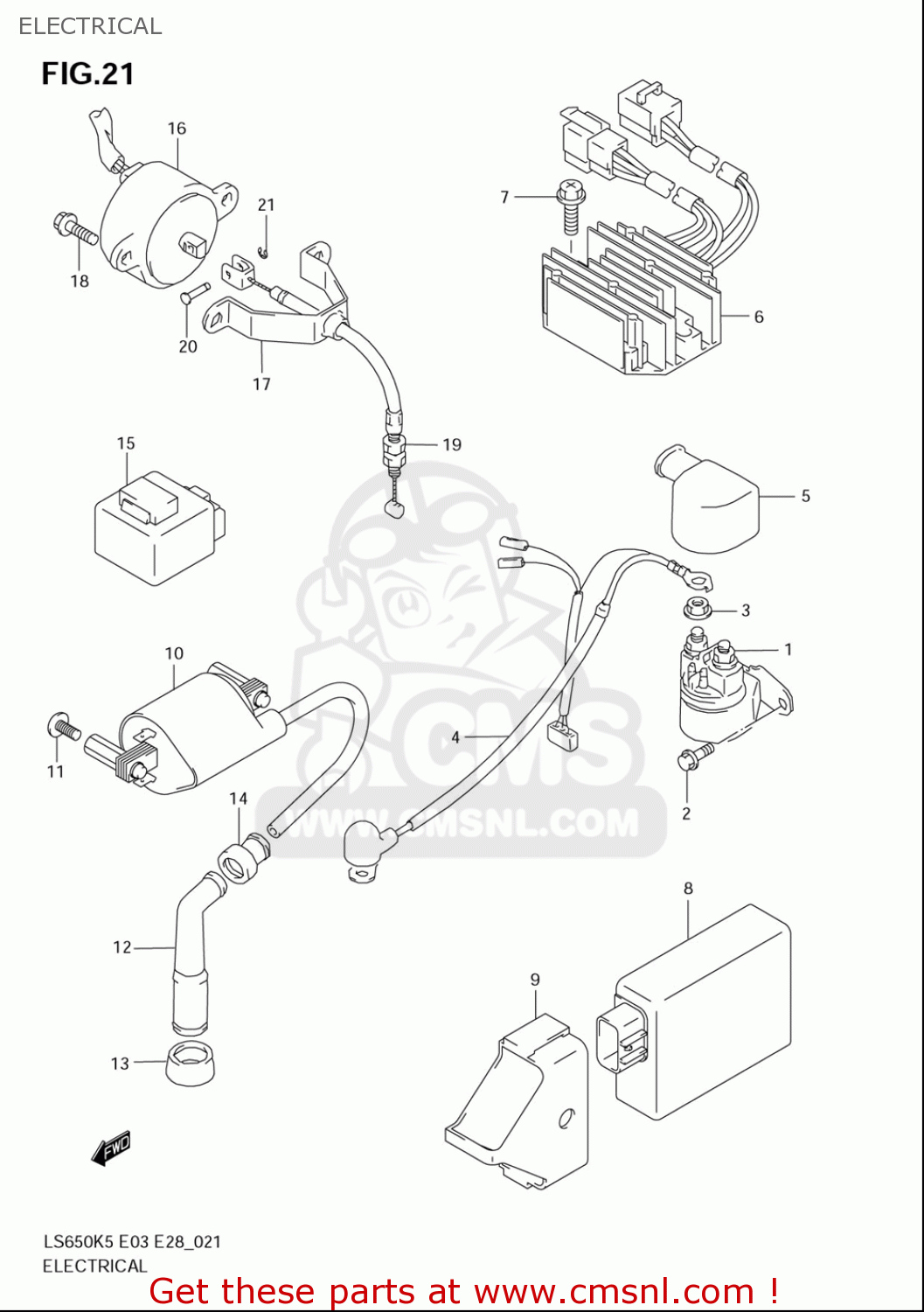 ELECTRICAL LS650 2005 (K5) USA (E03)
