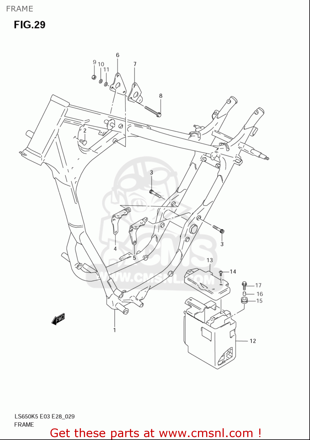 FRAME LS650 2005 (K5) USA (E03)