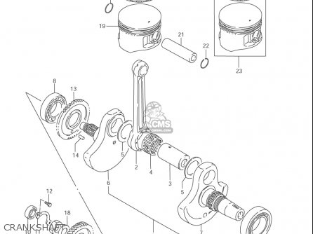 CRANKSHAFT - LS650 2005 (K5) USA (E03)