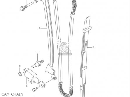 CAM CHAIN - LS650 2005 (K5) USA (E03)