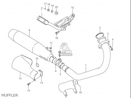 MUFFLER - LS650 2005 (K5) USA (E03)