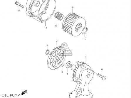 OIL PUMP - LS650 2005 (K5) USA (E03)