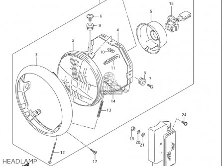 HEADLAMP - LS650 2005 (K5) USA (E03)