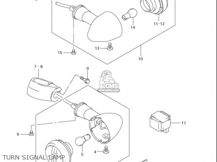 TURN SIGNAL LAMP - LS650 2005 (K5) USA (E03)