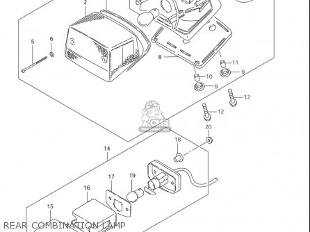 REAR COMBINATION LAMP - LS650 2005 (K5) USA (E03)