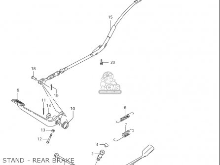STAND - REAR BRAKE - LS650 2005 (K5) USA (E03)