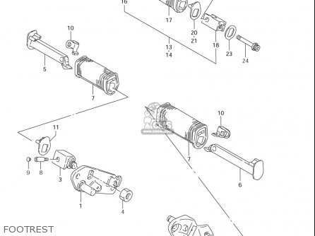 FOOTREST - LS650 2005 (K5) USA (E03)