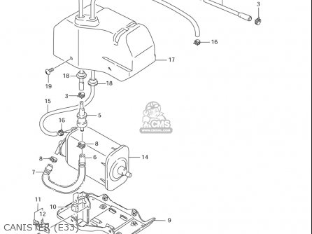 CANISTER (E33) - LS650 2005 (K5) USA (E03)