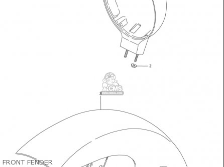 FRONT FENDER - LS650 2005 (K5) USA (E03)