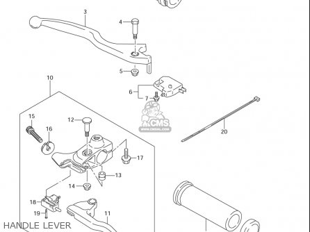 HANDLE LEVER - LS650 2005 (K5) USA (E03)