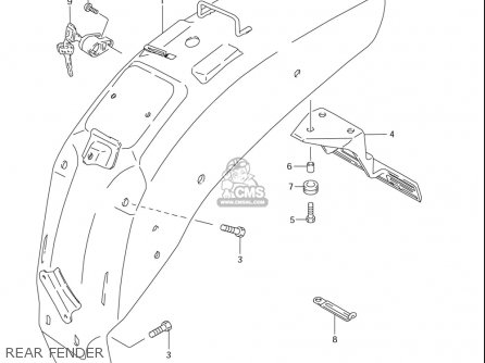 REAR FENDER - LS650 2005 (K5) USA (E03)