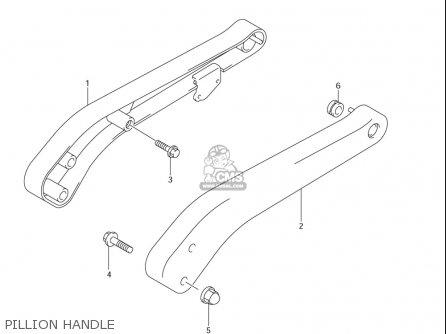PILLION HANDLE - LS650 2005 (K5) USA (E03)