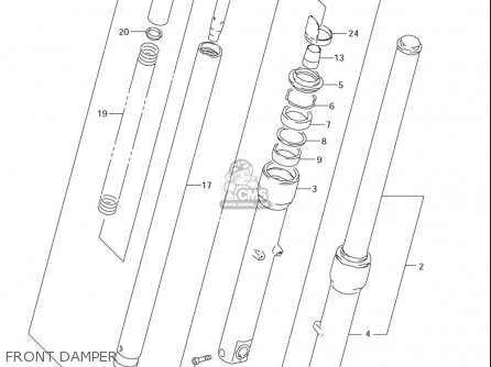 FRONT DAMPER - LS650 2005 (K5) USA (E03)