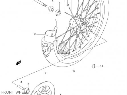 FRONT WHEEL - LS650 2005 (K5) USA (E03)
