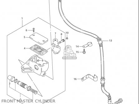 FRONT MASTER CYLINDER - LS650 2005 (K5) USA (E03)