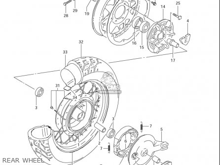 REAR WHEEL - LS650 2005 (K5) USA (E03)