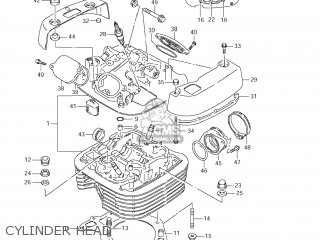 CYLINDER HEAD - LS650 BOULEVARD S40 2005 (K5) USA (E03)