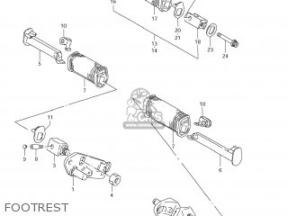 FOOTREST - LS650 BOULEVARD S40 2005 (K5) USA (E03)
